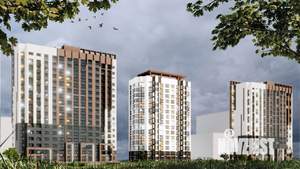 1-к квартира, строящийся дом, 40м2, 3/15 этаж