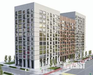 1-к квартира, строящийся дом, 40м2, 4/15 этаж