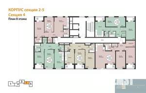 2-к квартира, вторичка, 73м2, 8/24 этаж