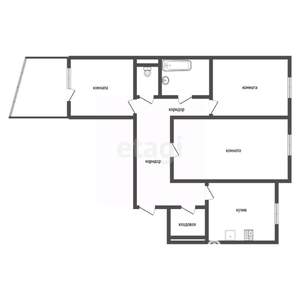 3-к квартира, вторичка, 65м2, 4/9 этаж
