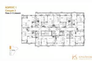 Студия квартира, сданный дом, 46м2, 7/15 этаж