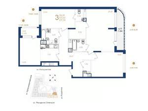 3-к квартира, вторичка, 127м2, 6/7 этаж