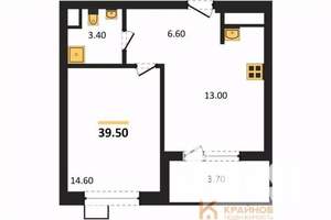 1-к квартира, вторичка, 40м2, 1/11 этаж