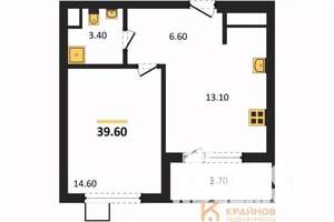 1-к квартира, вторичка, 40м2, 11/11 этаж