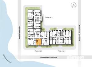 1-к квартира, вторичка, 36м2, 10/21 этаж