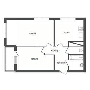 2-к квартира, вторичка, 57м2, 9/21 этаж