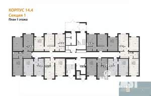 2-к квартира, вторичка, 52м2, 1/17 этаж