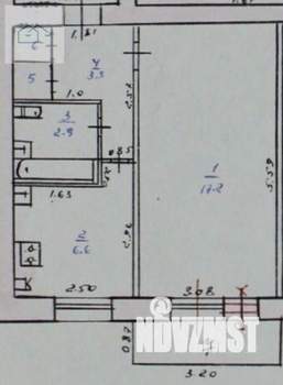 1-к квартира, вторичка, 31м2, 5/5 этаж