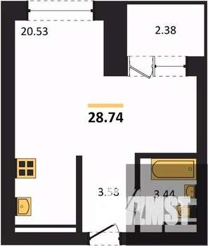 Студия квартира, вторичка, 29м2, 8/28 этаж
