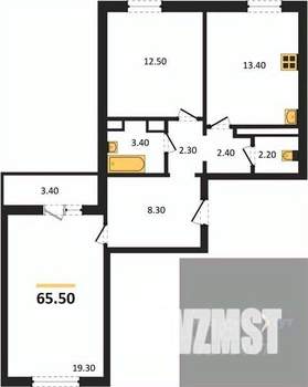 2-к квартира, вторичка, 66м2, 10/17 этаж