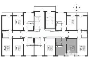 1-к квартира, вторичка, 36м2, 3/19 этаж