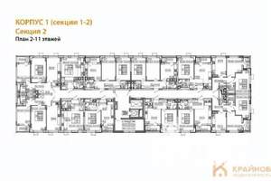 1-к квартира, вторичка, 34м2, 11/11 этаж
