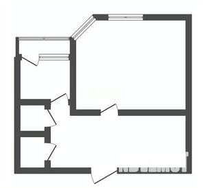 1-к квартира, вторичка, 40м2, 2/10 этаж
