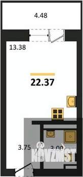 Студия квартира, вторичка, 22м2, 18/28 этаж