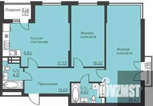 2-к квартира, вторичка, 93м2, 13/18 этаж