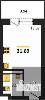 Студия квартира, вторичка, 22м2, 13/28 этаж