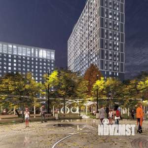 1-к квартира, строящийся дом, 50м2, 15/25 этаж