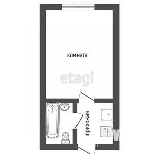 Студия квартира, вторичка, 21м2, 26/26 этаж