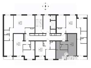 2-к квартира, вторичка, 43м2, 4/17 этаж