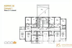 1-к квартира, вторичка, 38м2, 12/17 этаж