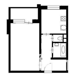 1-к квартира, вторичка, 38м2, 2/10 этаж