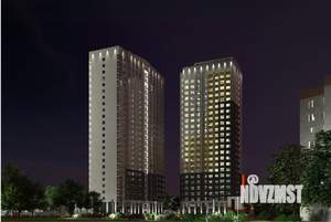 2-к квартира, строящийся дом, 57м2, 21/25 этаж