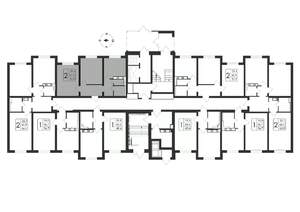 2-к квартира, вторичка, 52м2, 1/17 этаж