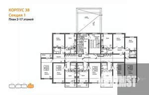 1-к квартира, вторичка, 38м2, 16/17 этаж