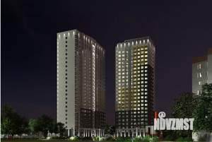 2-к квартира, строящийся дом, 51м2, 21/25 этаж