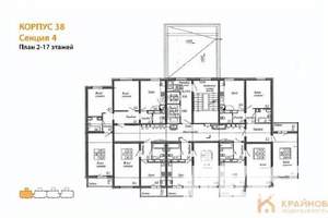 1-к квартира, вторичка, 38м2, 6/17 этаж