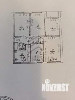 5-к квартира, вторичка, 82м2, 1/9 этаж