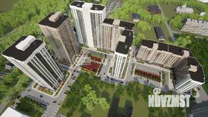 1-к квартира, строящийся дом, 36м2, 15/25 этаж
