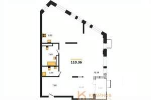 4-к квартира, вторичка, 110м2, 19/21 этаж