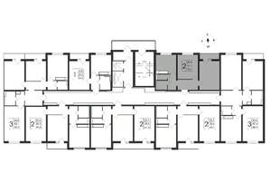 2-к квартира, вторичка, 53м2, 18/19 этаж