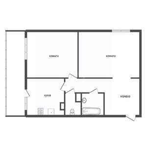 2-к квартира, вторичка, 64м2, 17/17 этаж