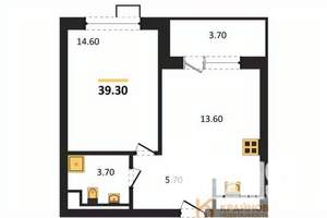 1-к квартира, вторичка, 39м2, 4/11 этаж