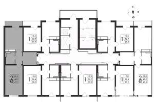 2-к квартира, вторичка, 50м2, 16/19 этаж