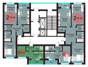 Студия квартира, вторичка, 20м2, 3/25 этаж