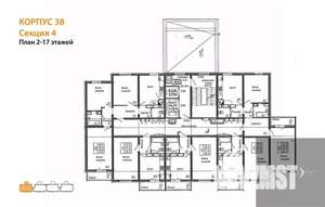 1-к квартира, вторичка, 38м2, 16/17 этаж