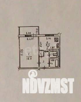 1-к квартира, вторичка, 38м2, 4/15 этаж