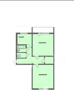 2-к квартира, вторичка, 47м2, 4/5 этаж