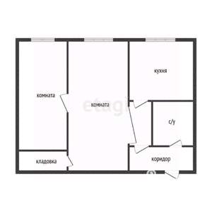 2-к квартира, вторичка, 39м2, 2/5 этаж
