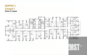 2-к квартира, вторичка, 54м2, 21/28 этаж
