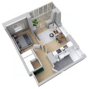 1-к квартира, вторичка, 45м2, 23/25 этаж