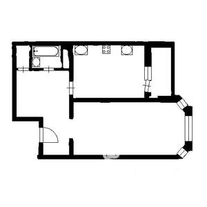 1-к квартира, вторичка, 62м2, 4/18 этаж