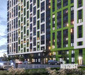 1-к квартира, строящийся дом, 44м2, 17/27 этаж