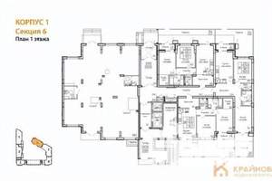 2-к квартира, вторичка, 78м2, 1/13 этаж