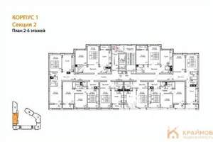 2-к квартира, вторичка, 60м2, 6/13 этаж