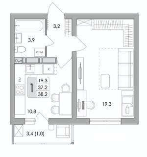 Фото квартиры на продажу (1)