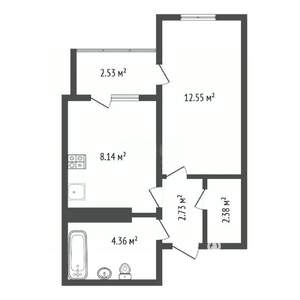 1-к квартира, вторичка, 31м2, 5/20 этаж